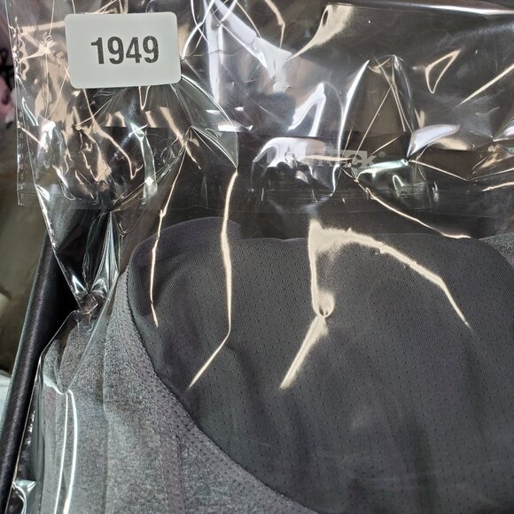 Nike Pro Cropped Athletic Compression Leggings Black Gray Band Logo Small - Picture 7 of 7